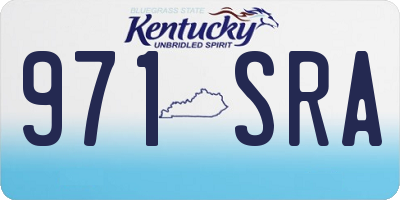 KY license plate 971SRA
