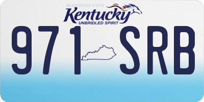 KY license plate 971SRB