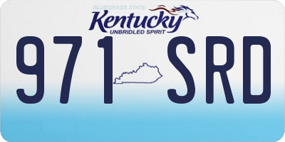 KY license plate 971SRD