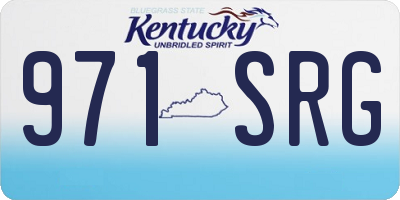 KY license plate 971SRG