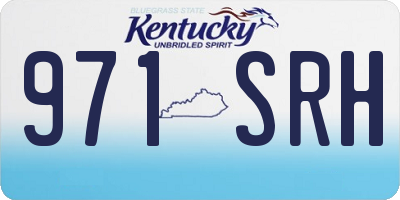 KY license plate 971SRH