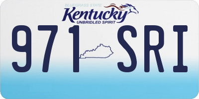 KY license plate 971SRI