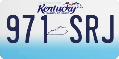 KY license plate 971SRJ