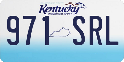 KY license plate 971SRL