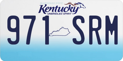 KY license plate 971SRM