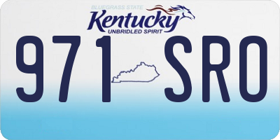 KY license plate 971SRO