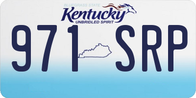 KY license plate 971SRP