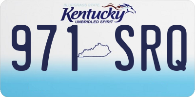 KY license plate 971SRQ