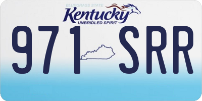 KY license plate 971SRR