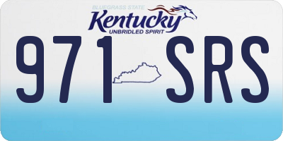 KY license plate 971SRS