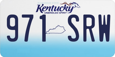 KY license plate 971SRW