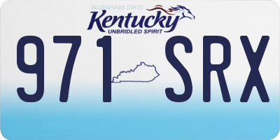 KY license plate 971SRX