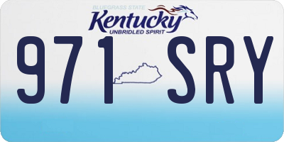 KY license plate 971SRY
