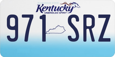 KY license plate 971SRZ