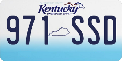 KY license plate 971SSD