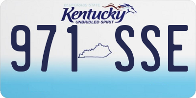 KY license plate 971SSE
