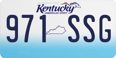 KY license plate 971SSG