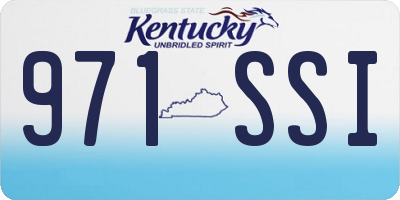 KY license plate 971SSI