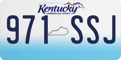 KY license plate 971SSJ