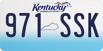 KY license plate 971SSK