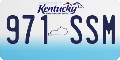 KY license plate 971SSM