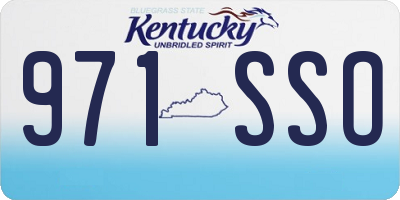 KY license plate 971SSO