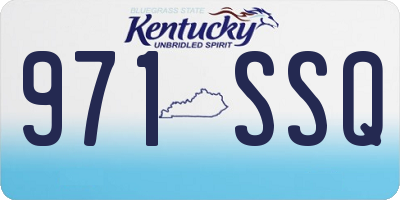 KY license plate 971SSQ