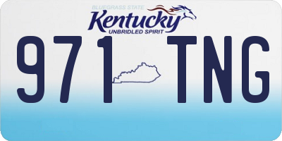 KY license plate 971TNG