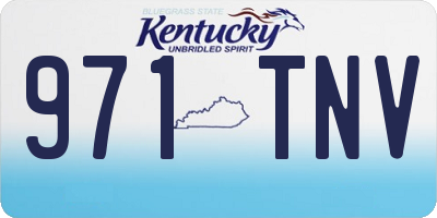 KY license plate 971TNV