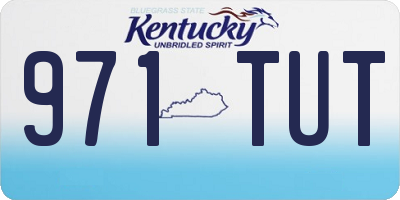 KY license plate 971TUT
