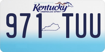 KY license plate 971TUU