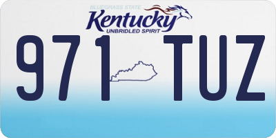 KY license plate 971TUZ