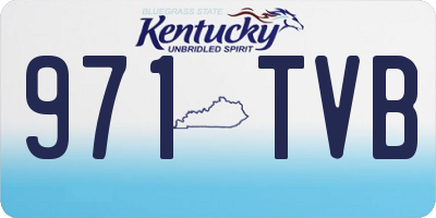 KY license plate 971TVB