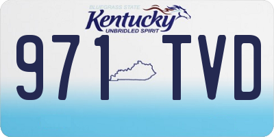KY license plate 971TVD