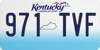 KY license plate 971TVF