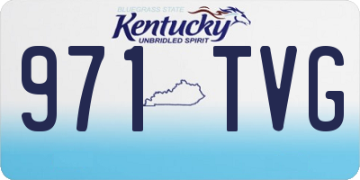 KY license plate 971TVG