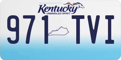 KY license plate 971TVI