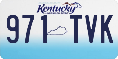 KY license plate 971TVK