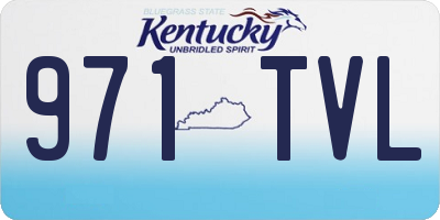 KY license plate 971TVL