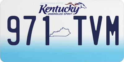 KY license plate 971TVM