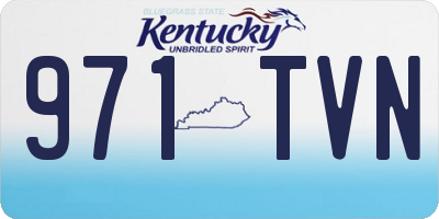 KY license plate 971TVN