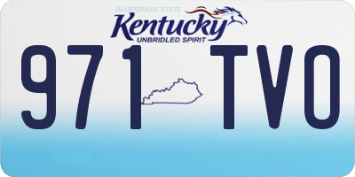 KY license plate 971TVO