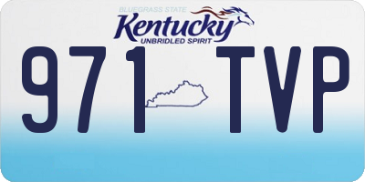 KY license plate 971TVP