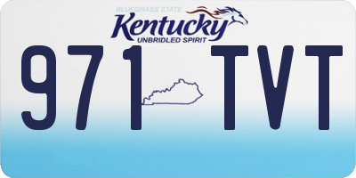 KY license plate 971TVT