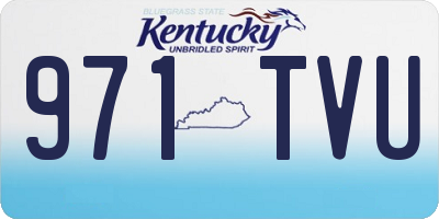 KY license plate 971TVU