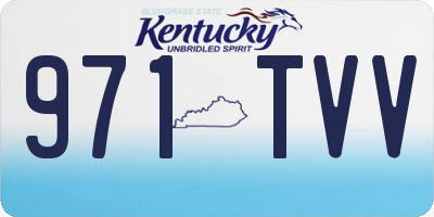 KY license plate 971TVV