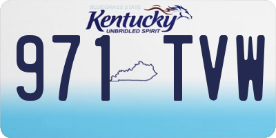 KY license plate 971TVW