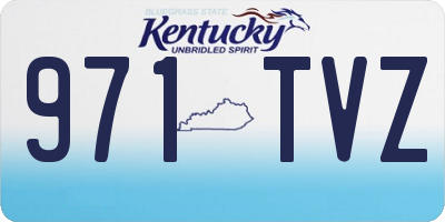 KY license plate 971TVZ