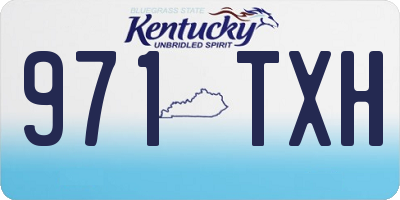 KY license plate 971TXH