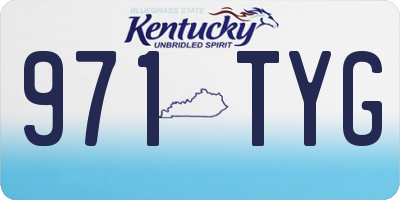 KY license plate 971TYG